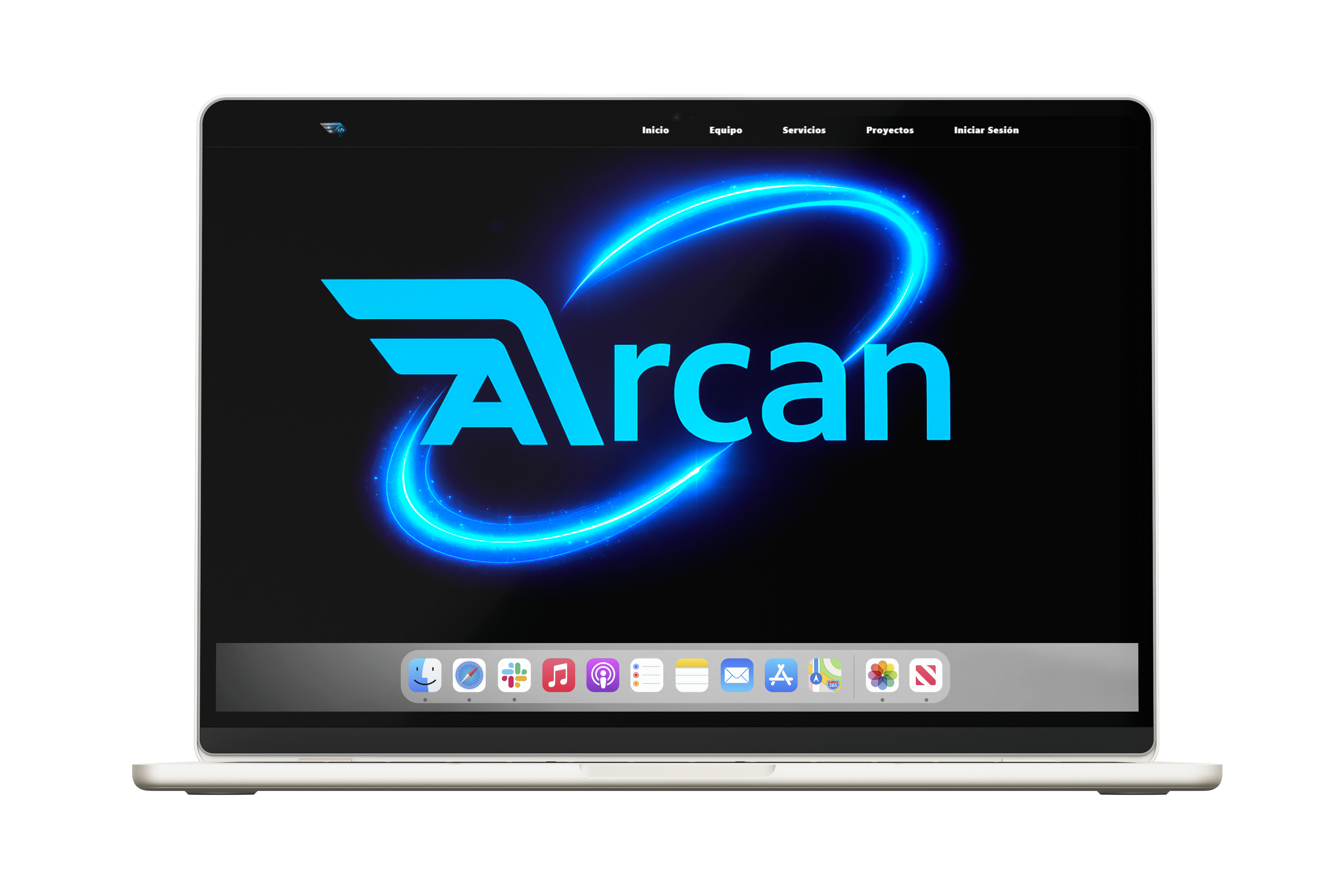 Vista en laptop del sistema Aircan