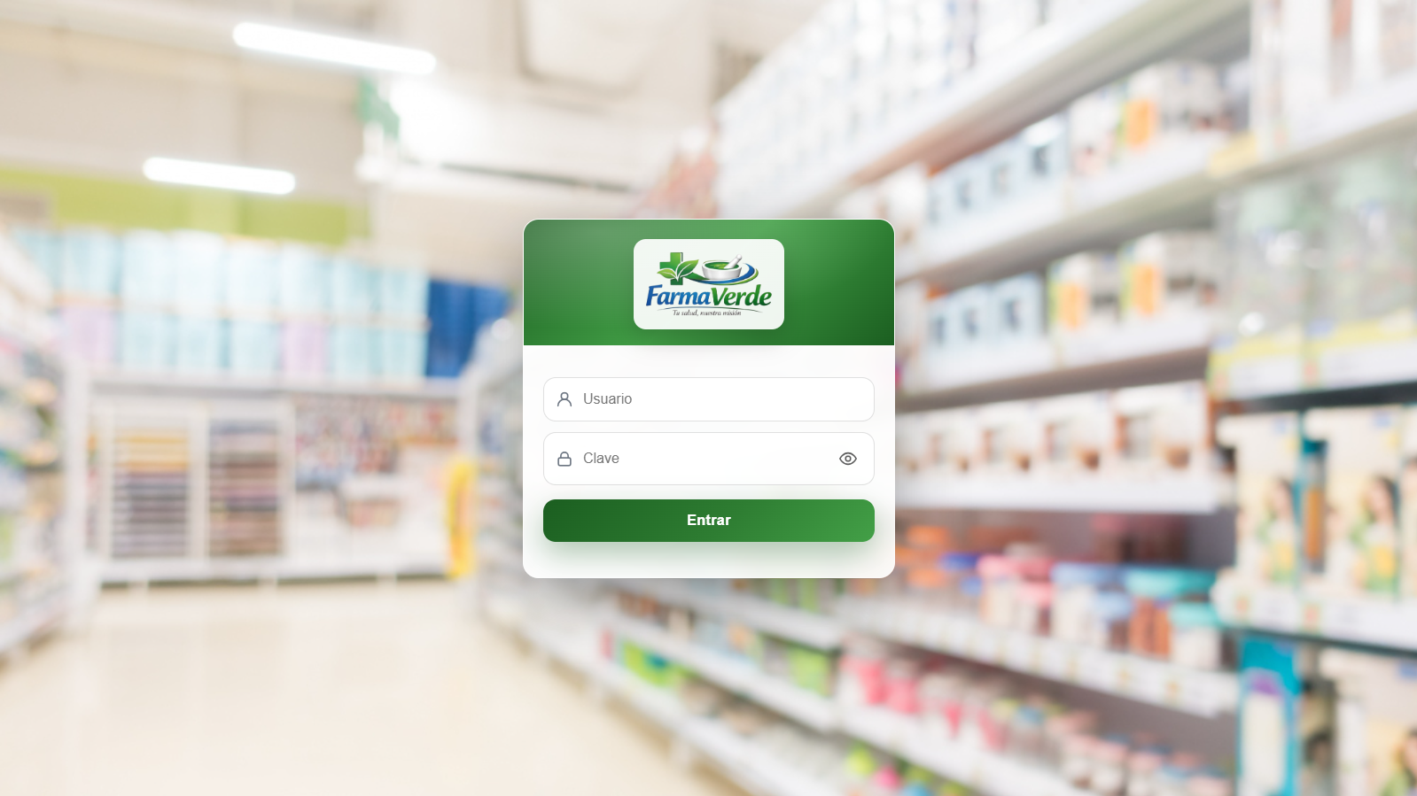 Administración para Farmacias